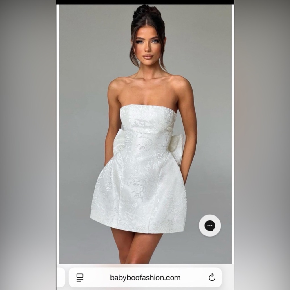 Baby Boo White Mini Bridal Dress
